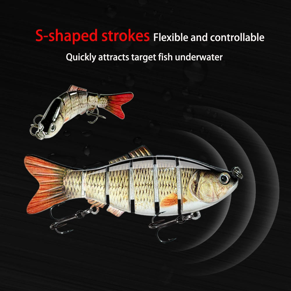 (5Pcs) 5 Segments Sinking Crankbaits