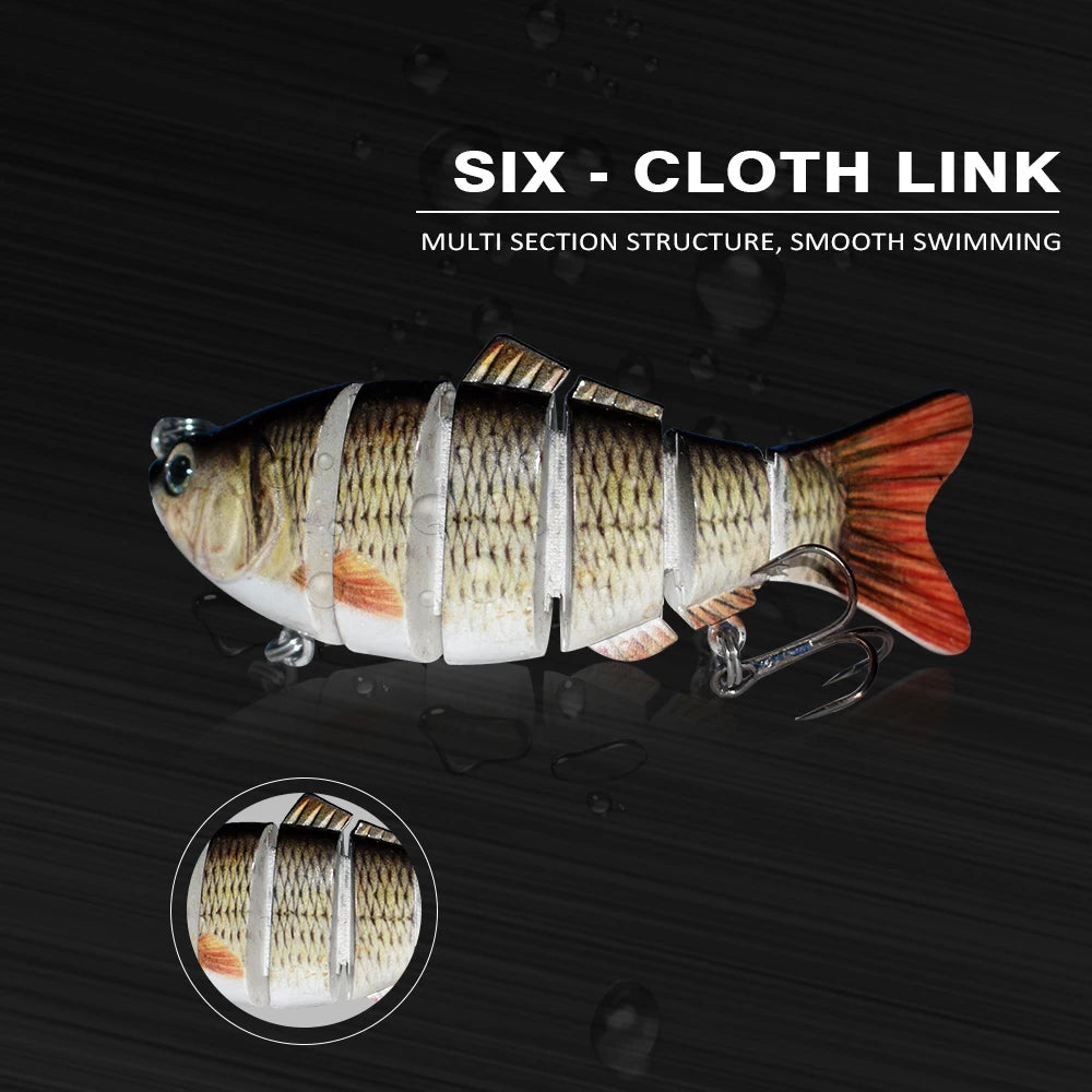 (5Pcs) 5 Segments Sinking Crankbaits