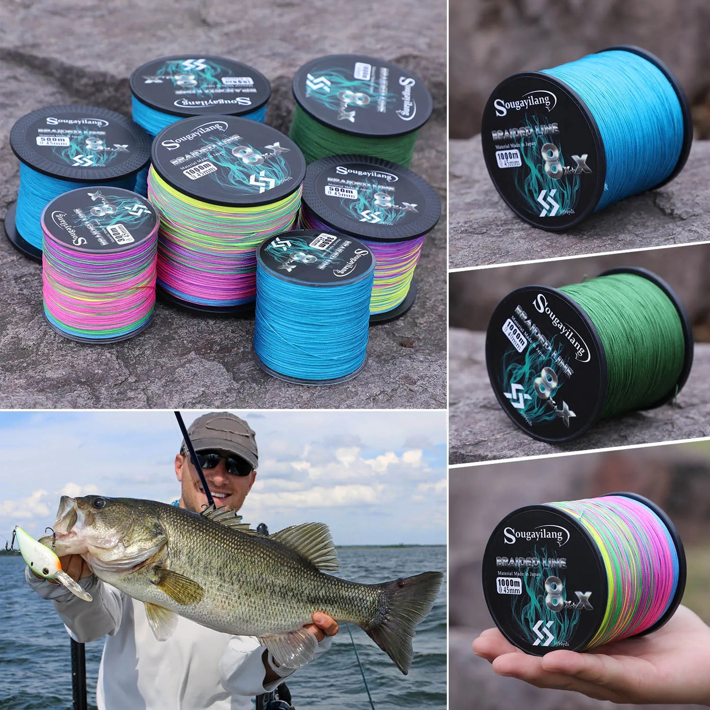 Sougayilang 9 Strands PE Fishing Line