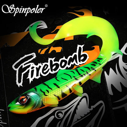 Spinpoler Firebomb Soft Swimbait 17.5cm 22cm(2pc)