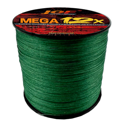 JOF MEGA 12X Strands Braided Line Multifilament Fishing Line