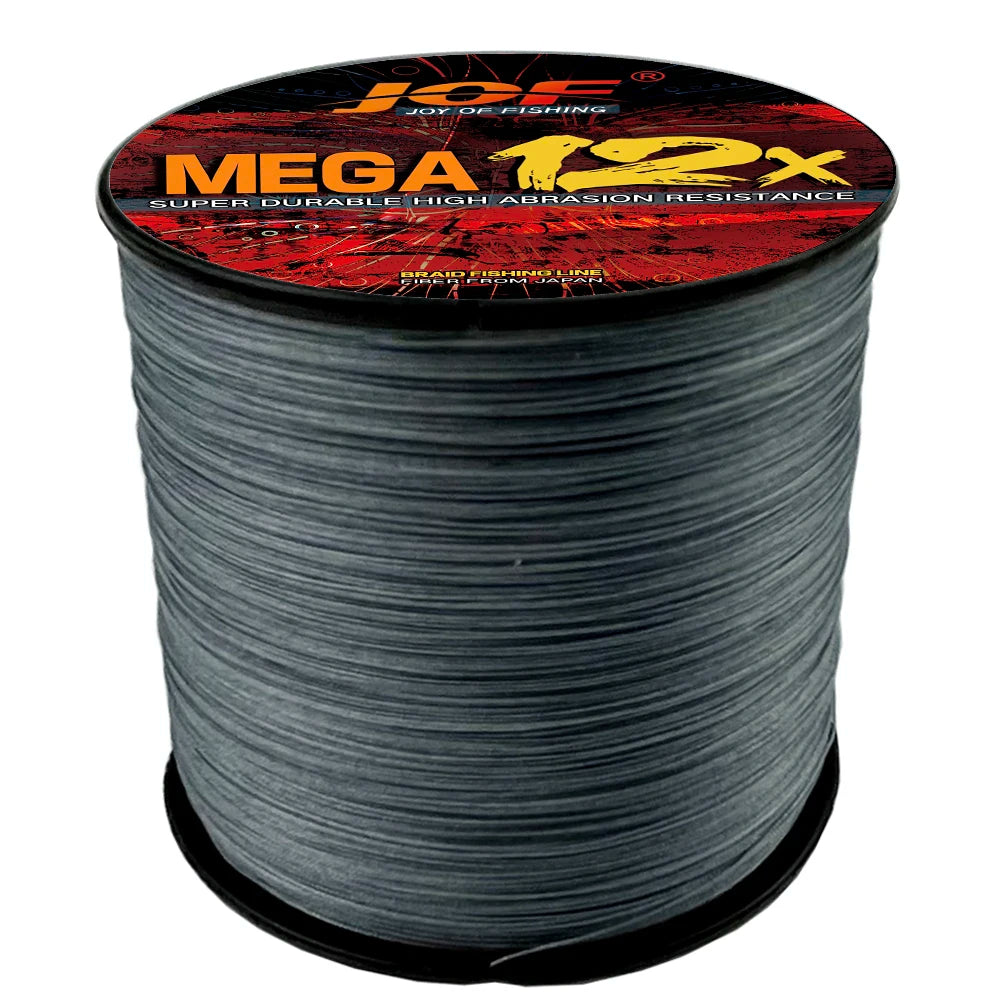 JOF MEGA 12X Strands Braided Line Multifilament Fishing Line