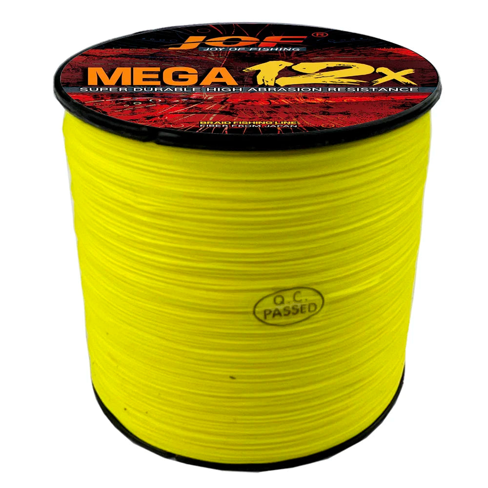 JOF MEGA 12X Strands Braided Line Multifilament Fishing Line