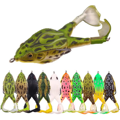 Topwater Double Propeller Legs Silicone Frog