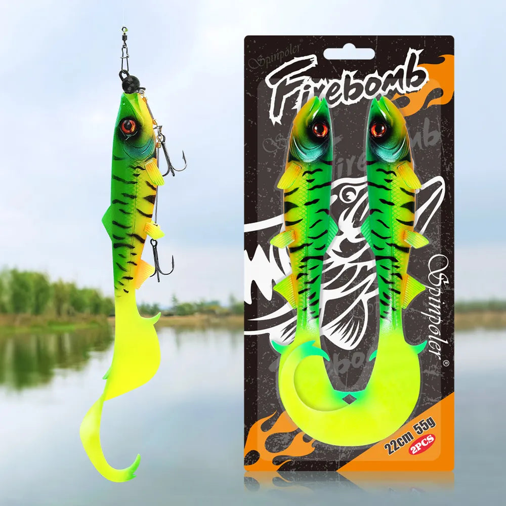 Spinpoler Firebomb Soft Swimbait 17.5cm 22cm(2pc)